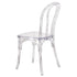 Chivari Clear Resin Bentwood Chair CBRCL-ZG-T