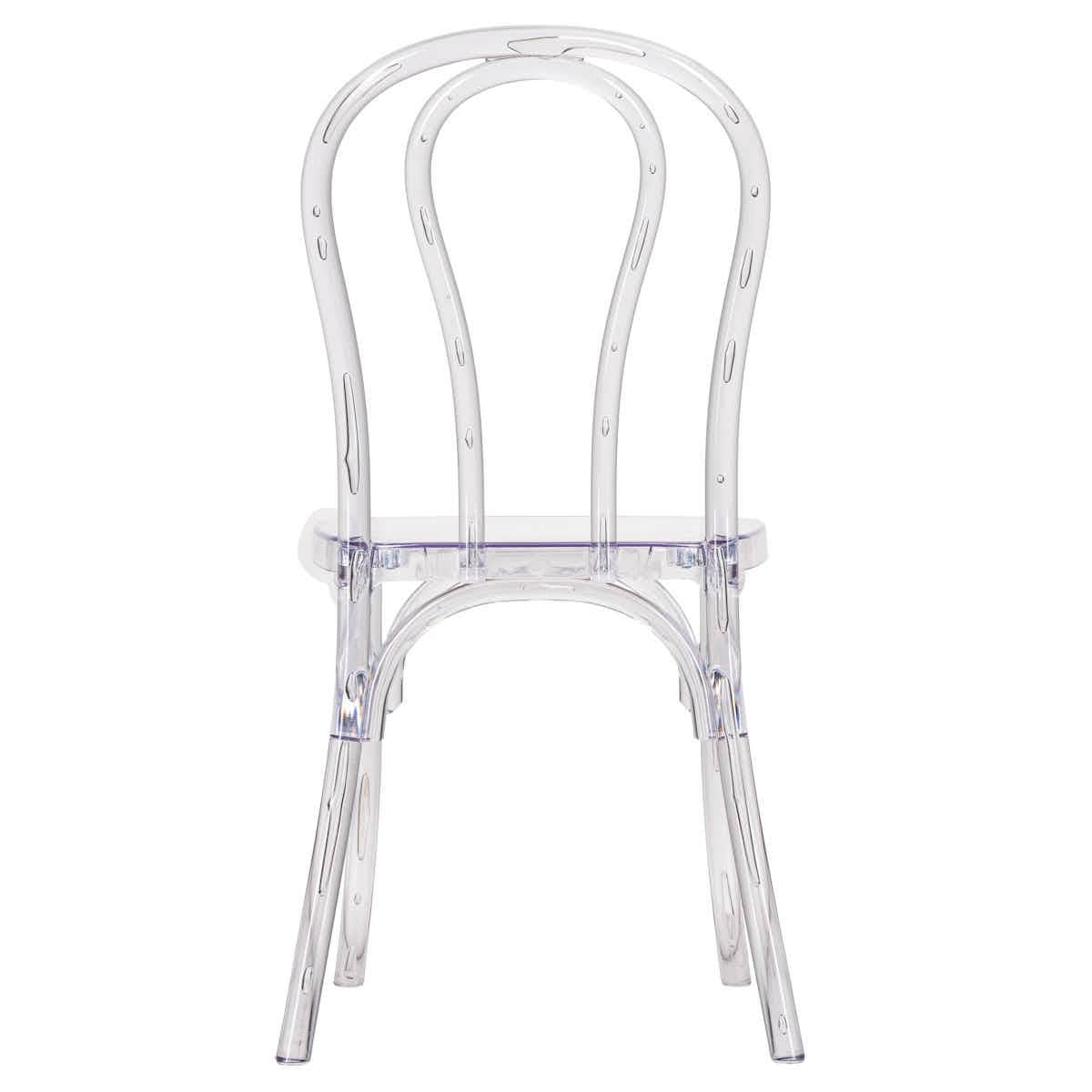 Chivari Clear Resin Bentwood Chair CBRCL-ZG-T