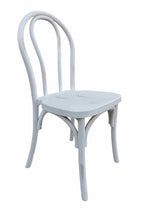 White Distressed Steel Skeleton™ Bentwood Chair