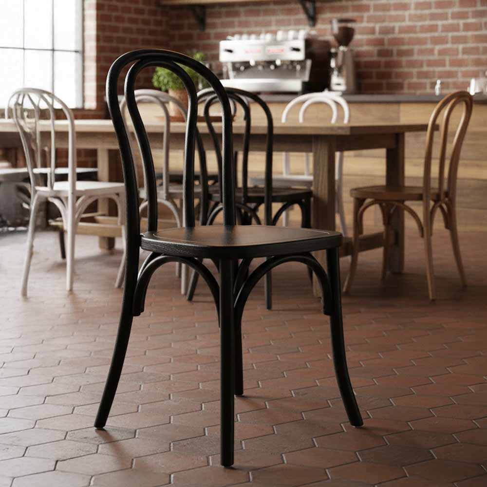 Chivari Black ToughWood™ Bentwood Chair CBWB-ZG-T