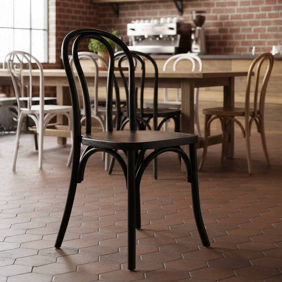 Chivari Black ToughWood™ Bentwood Chair CBWB-ZG-T