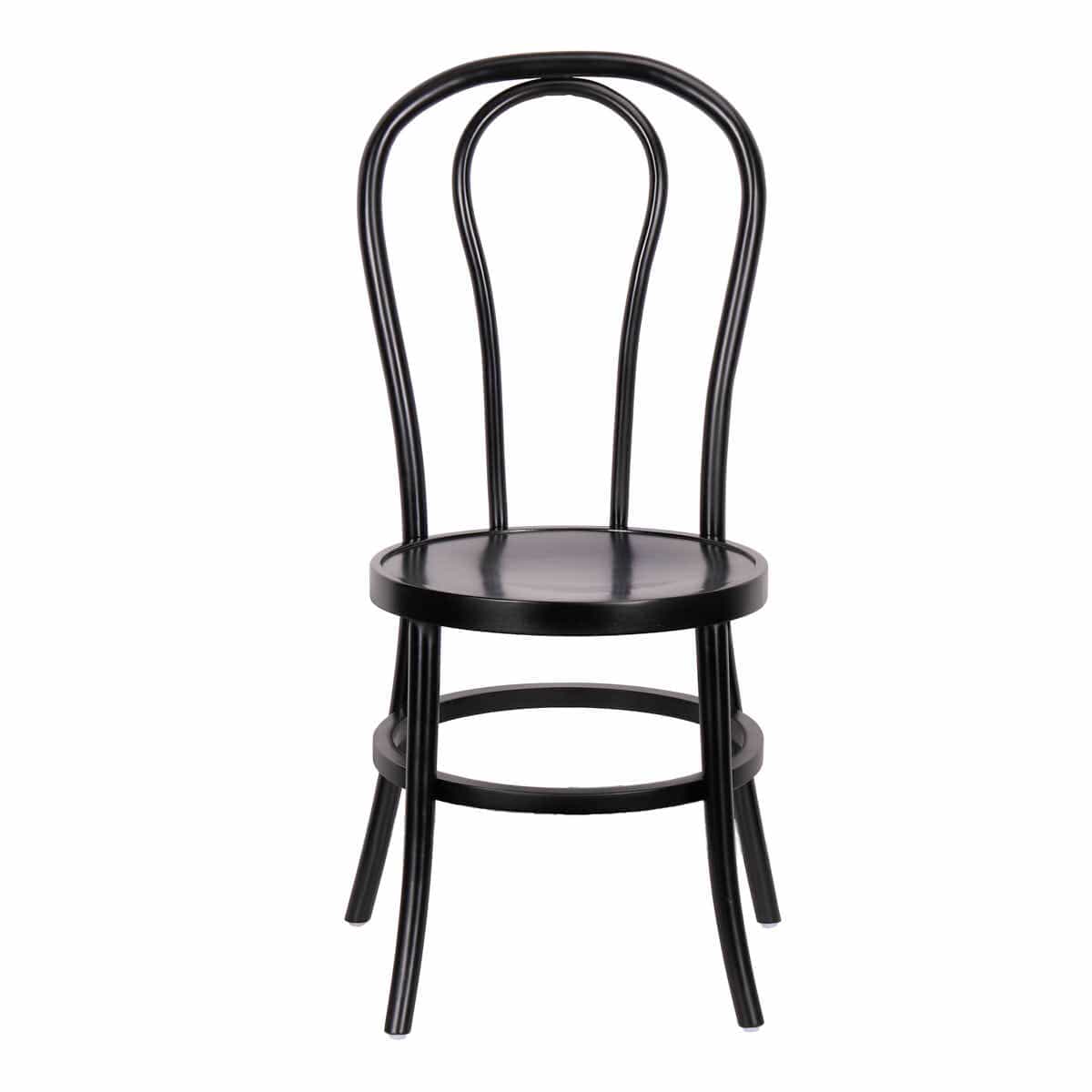 Chivari Black ToughWood™ Bentwood Chair with Round Seat CBWBR-ZG-T