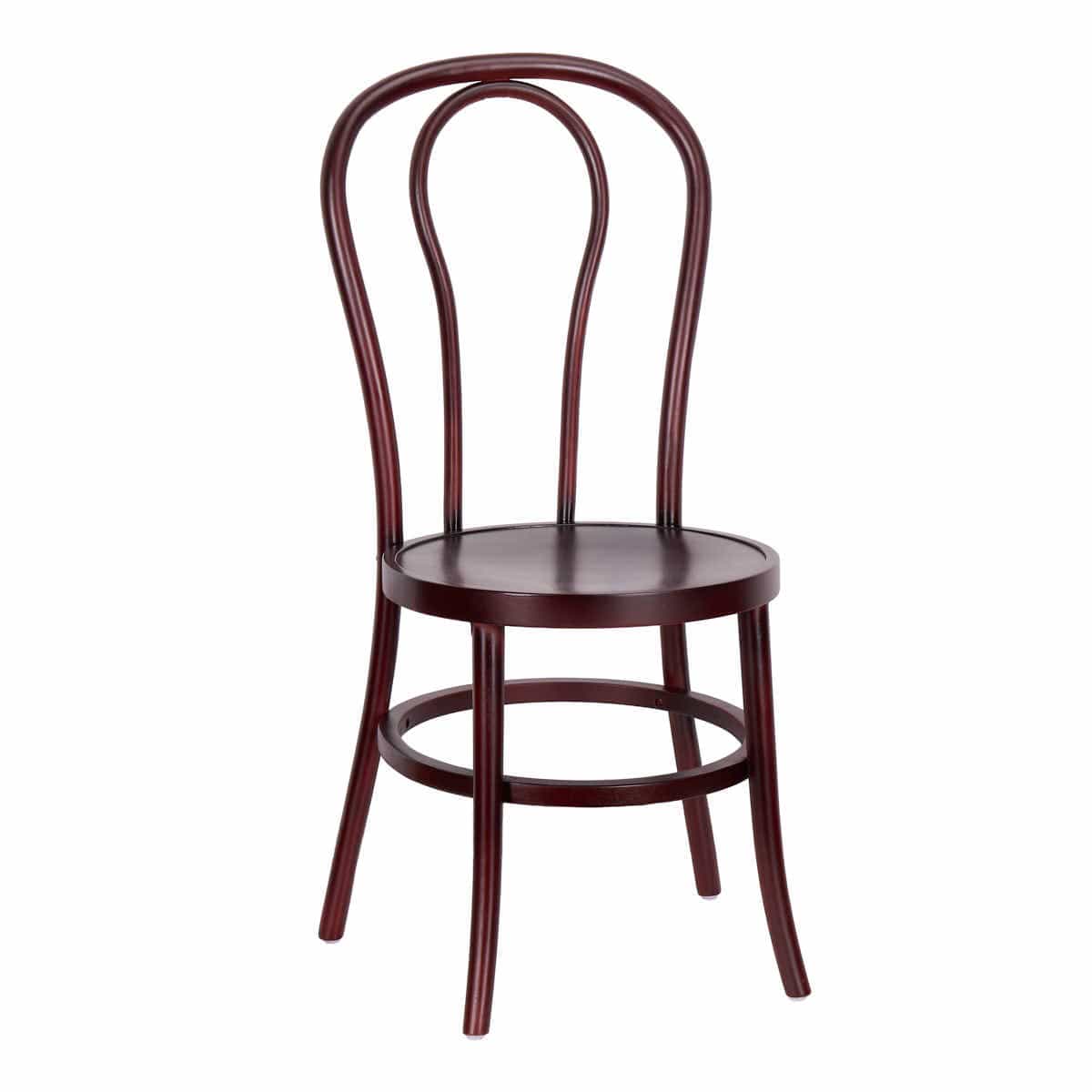 Chivari Mahogany ToughWood™ Bentwood Chair with Round Seat CBWMR-ZG-T