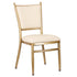 Lusso Luxury Chairs Chiavari 2.0 Bellissimo Champagne Gold Aluminum Chair with White Silicone Cushion CCA2CHG-AX