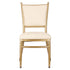 Lusso Luxury Chairs Chiavari 2.0 Bellissimo Champagne Gold Aluminum Chair with White Silicone Cushion CCA2CHG-AX