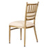 Lusso Luxury Chairs Chiavari 2.0 Bellissimo Champagne Gold Aluminum Chair with White Silicone Cushion CCA2CHG-AX