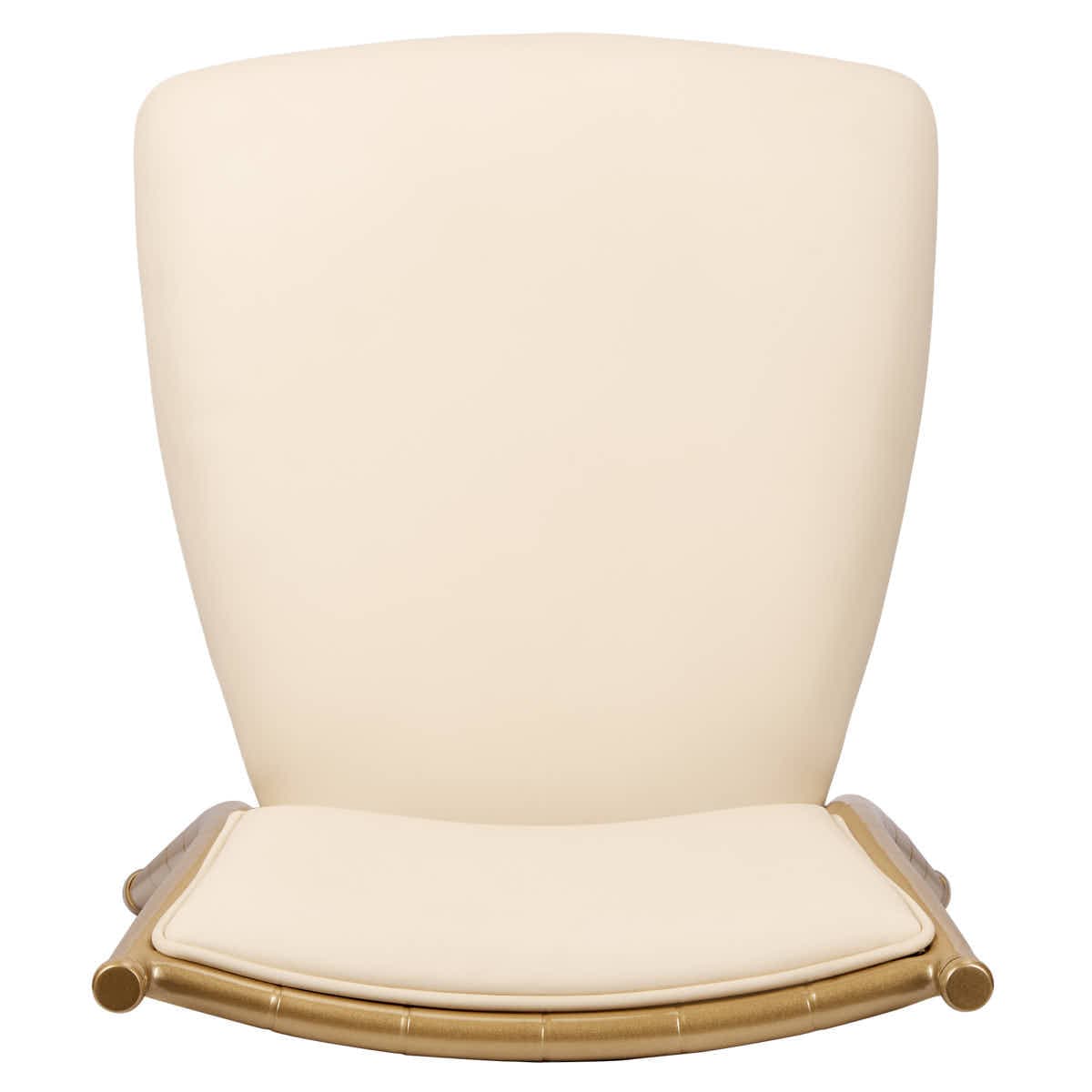 Lusso Luxury Chairs Chiavari 2.0 Bellissimo Champagne Gold Aluminum Chair with White Silicone Cushion CCA2CHG-AX
