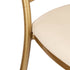 Lusso Luxury Chairs Chiavari 2.0 Bellissimo Champagne Gold Aluminum Chair with White Silicone Cushion CCA2CHG-AX