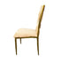 Chivari Caterpillar Chair Stainless Steel Gold Frame with Tan Cushions CCPM-T-AX-SO