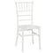 Chivari White BasicResin™ Chiavari Chair CCPW-SG-T