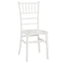 Chivari White BasicResin™ Chiavari Chair CCPW-SG-T