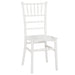 Chivari White BasicResin™ Chiavari Chair CCPW-SG-T
