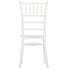 Chivari White BasicResin™ Chiavari Chair CCPW-SG-T