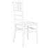 Chivari White BasicResin™ Chiavari Chair CCPW-SG-T