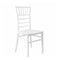 Chivari White BasicResin™ Chiavari Chair CCPW-v22-SG-T