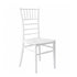 Chivari White BasicResin™ Chiavari Chair CCPW-v22-SG-T