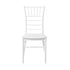 Chivari White BasicResin™ Chiavari Chair CCPW-v22-SG-T