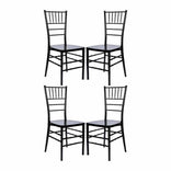 Black ToughResin Chiavari Chair - 4 Pack - Some Assembly Required