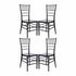Chivari Black ToughResin Chiavari Chair - 4 Pack - Some Assembly Required CCRB-U-ZG-T-4