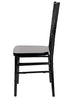 Chivari Black Resin Steel Skeleton™ Chiavari Chair- 4 Pack - Some Assembly Required CCRB-U4-STEEL-AX-T-4