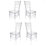 Clear Resin Pro-Clear Chiavari Chair 4 Chair Bundle Some Assembly Required