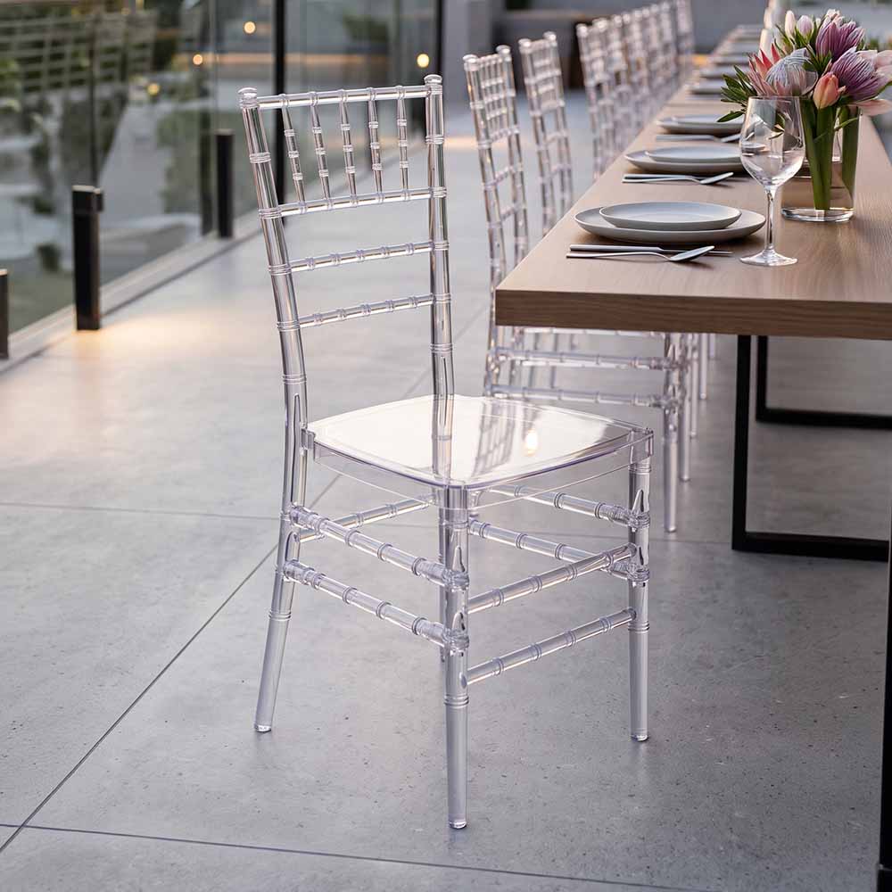 Chivari Clear Resin ProClear™ Chiavari Chair CCRC-ZG-T