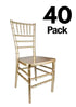 Chivari 40 Chair Pack Sparkling Gold Champagne ToughResin™ Chiavari Chair CCRCHGSP-MONO-AX-T-40