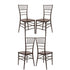 Chivari Fruitwood Resin Steel Skeleton™ Chiavari Chair- 4 Pack - Some Assembly Required CCRF-U4-STEEL-AX-T-4