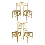 Gold ToughResin Chiavari Chair - 4 Pack - Some Assembly Required