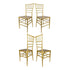 Chivari Gold ToughResin Chiavari Chair - 4 Pack - Some Assembly Required CCRG-U-ZG-T-4