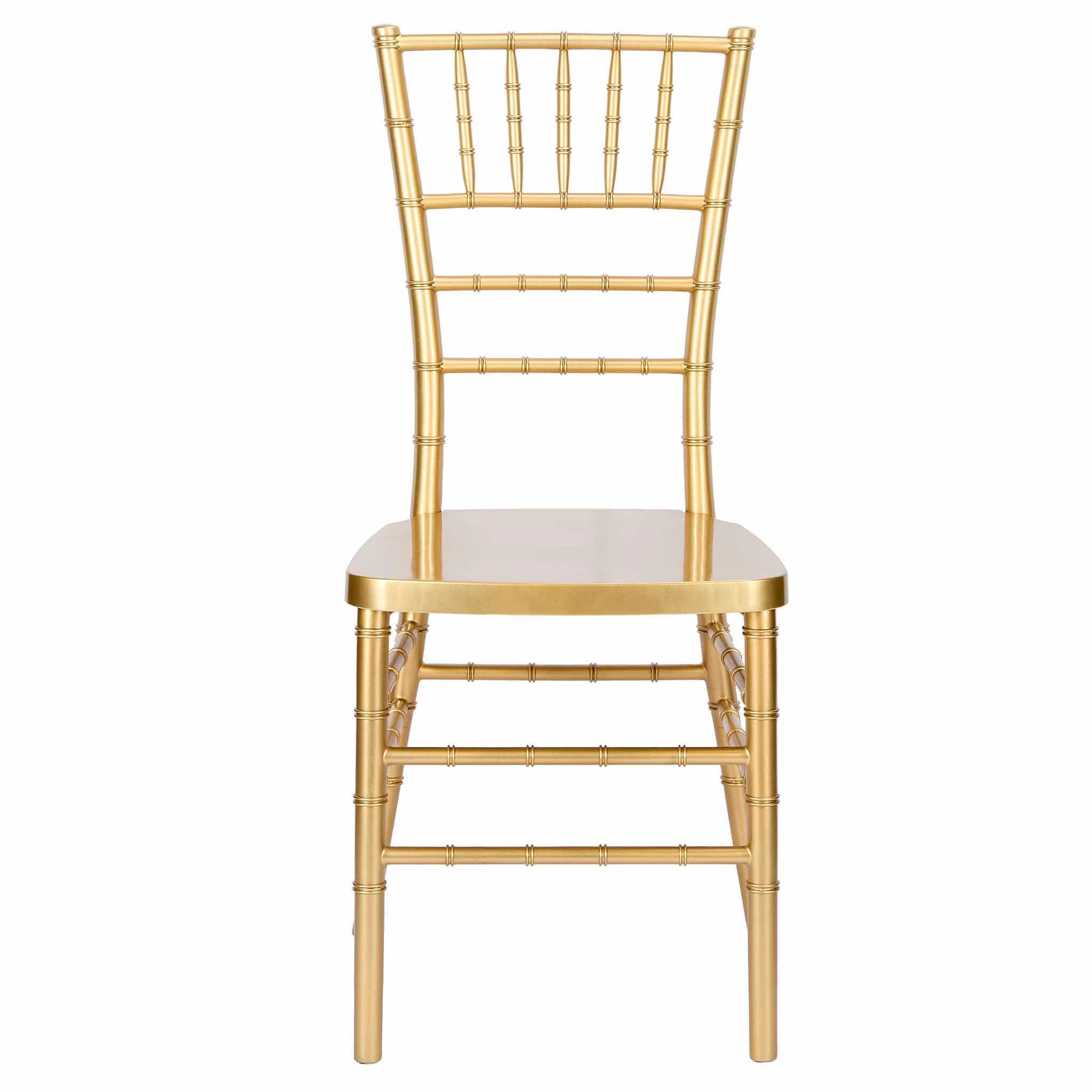 Chivari Bullion Gold Resin Steel Skeleton™ Chiavari Chair with Color Core CCRGBCC-ST-A