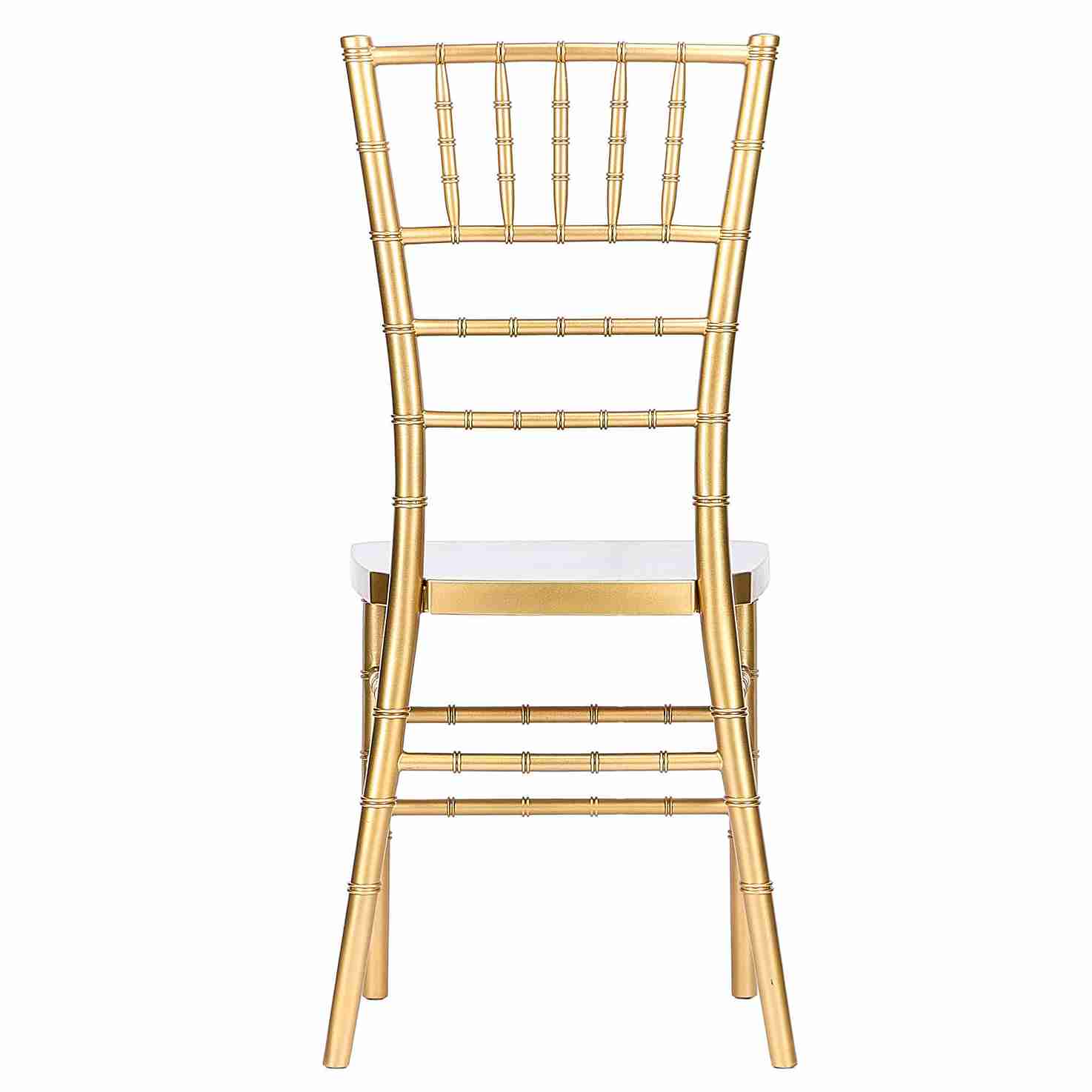 Chivari Bullion Gold Resin Steel Skeleton™ Chiavari Chair with Color Core CCRGBCC-ST-A