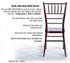 Chivari 40 Chair Pack Mahogany ToughResin™ Chiavari Chair CCRM-MONO-AX-T-40
