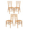 Chivari Natural WoodGrain™ Resin Steel Skeleton™ Chiavari Chair- 4 Pack - Some Assembly Required CCRN-U4-STEEL-AX-T-4