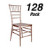 Chivari 128 Chiavari Chair Package - Sparkling Rose Gold Steel Skeleton™ Resin CCRRGSP-ST-128KT-AX