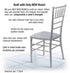 Chivari Silver ToughResin™ Chiavari Chair CCRS-MONO-AX-T