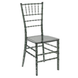 Clear Smoke Resin ThinVisible™ Seat Chiavari Chair