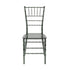 Chivari Clear Smoke Resin ThinVisible™ Seat Chiavari Chair CCRSM-MONO-THIN-ZG-T