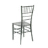 Chivari Clear Smoke Resin ThinVisible™ Seat Chiavari Chair CCRSM-MONO-THIN-ZG-T