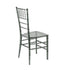 Chivari Clear Smoke Resin ThinVisible™ Seat Chiavari Chair CCRSM-MONO-THIN-ZG-T