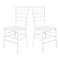 Chivari White ToughResin™ Chiavari Chair - 2 Pack - Some Assembly Required CCRW2-U-ZG-T-2
