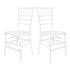 Chivari White ToughResin™ Chiavari Chair - 2 Pack - Some Assembly Required CCRW2-U-ZG-T-2