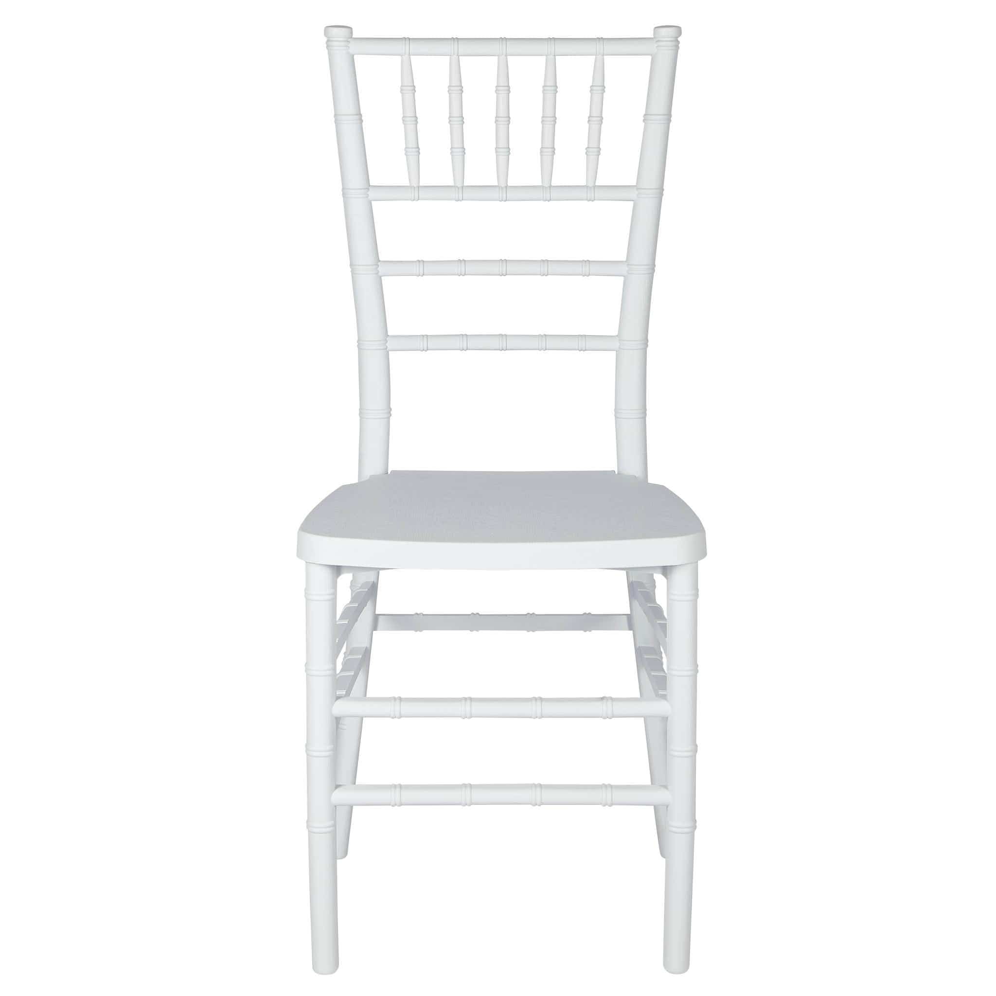 Chivari White Woodgrain ToughResin™ Chiavari Chair CCRWB-MONO-AX-T