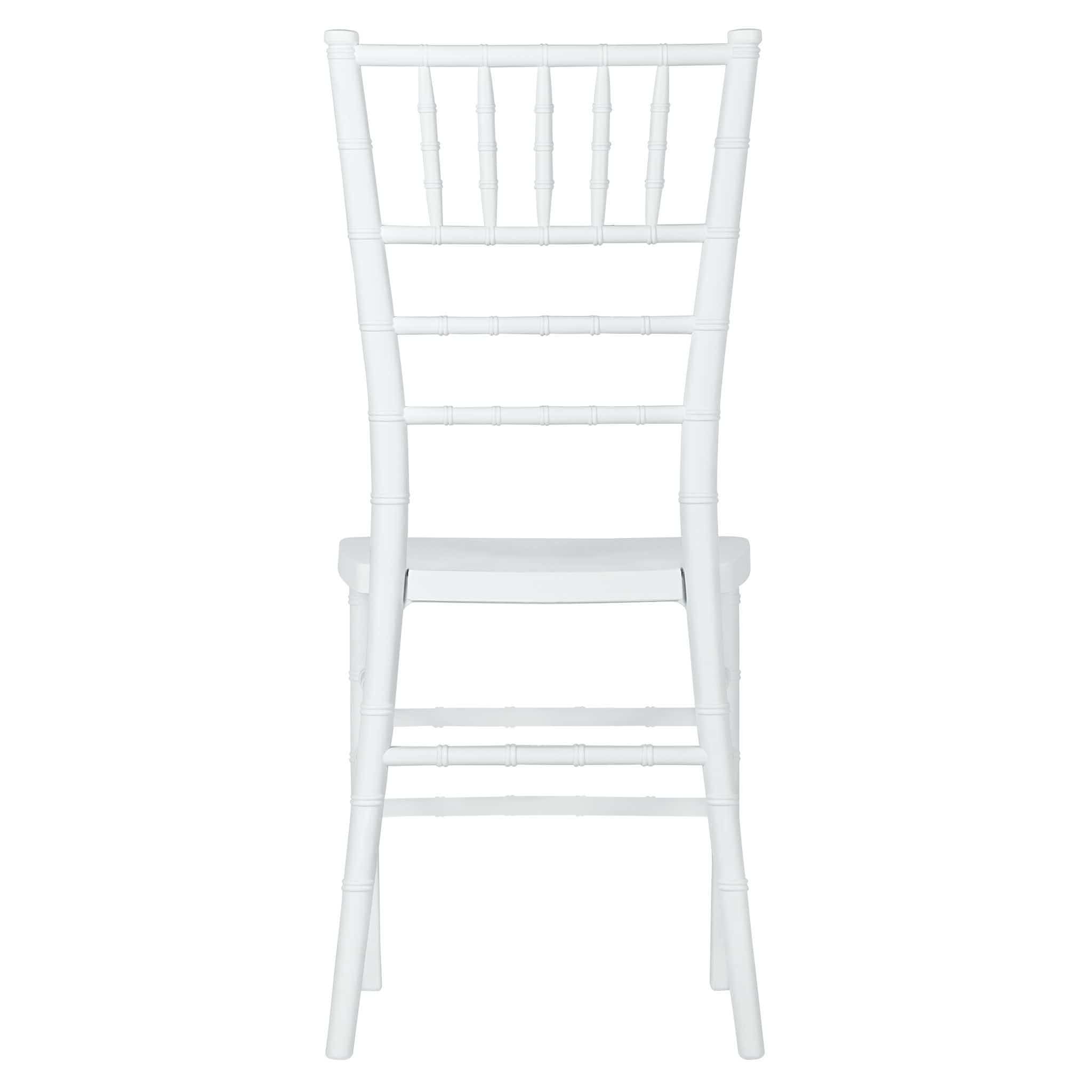 Chivari White Woodgrain ToughResin™ Chiavari Chair CCRWB-MONO-AX-T