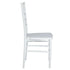 Chivari White Woodgrain ToughResin™ Chiavari Chair CCRWB-MONO-AX-T