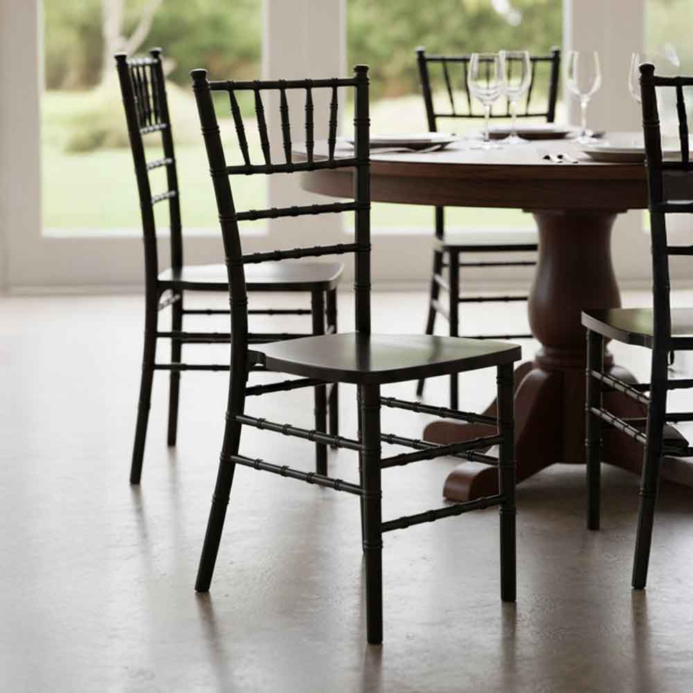Chivari Black ToughWood™ Chiavari Chair CCWB-ZG-T