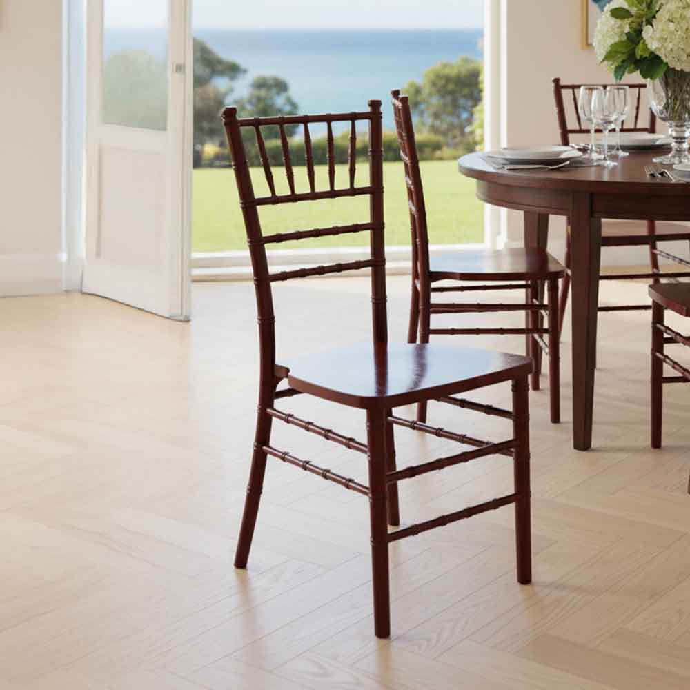 Chivari Mahogany Red Wine ToughWood™ Chiavari Chair CCWM-ZG-T