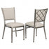 Lusso Luxury Chairs Chiavari 2.0 Diamante Metallic Silver Aluminum Diamond Back Chair with Silicone Cushion CDA2S-AX
