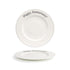 Front of the House FOH CDP133BEP22 10.62" Round Catalyst® Rim Plate - Happy Anniversary - Case of 6 FOH-CDP133BEP22