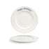Front of the House FOH CDP134BEP22 10.62" Round Catalyst® Rim Plate - Happy Birthday - Case of 6 FOH-CDP134BEP22
